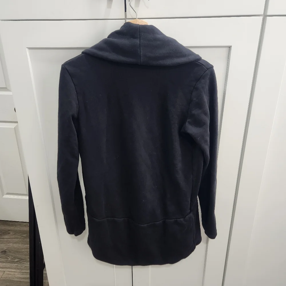 Standard James Perse Black Open Shawl Collar Sweater Jacket size 3